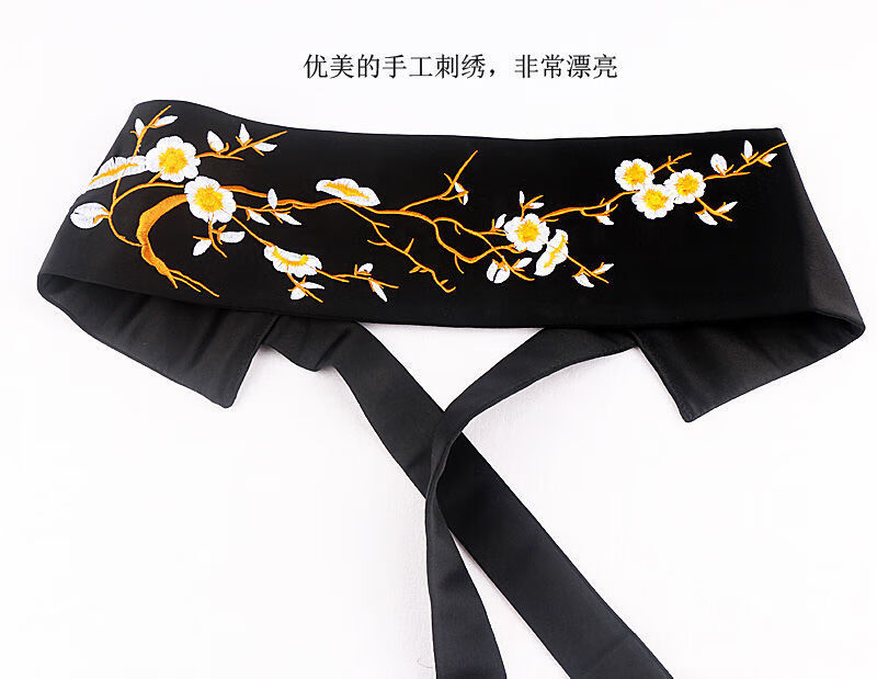 dicify新品古风腰封女士刺绣腰封女宽腰带装饰时尚百搭绣花学生古风