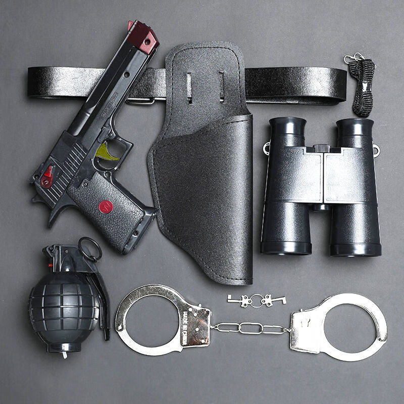特警盾牌儿童玩具 儿童玩具枪警察马甲全套装备小特警马甲枪大枪电动