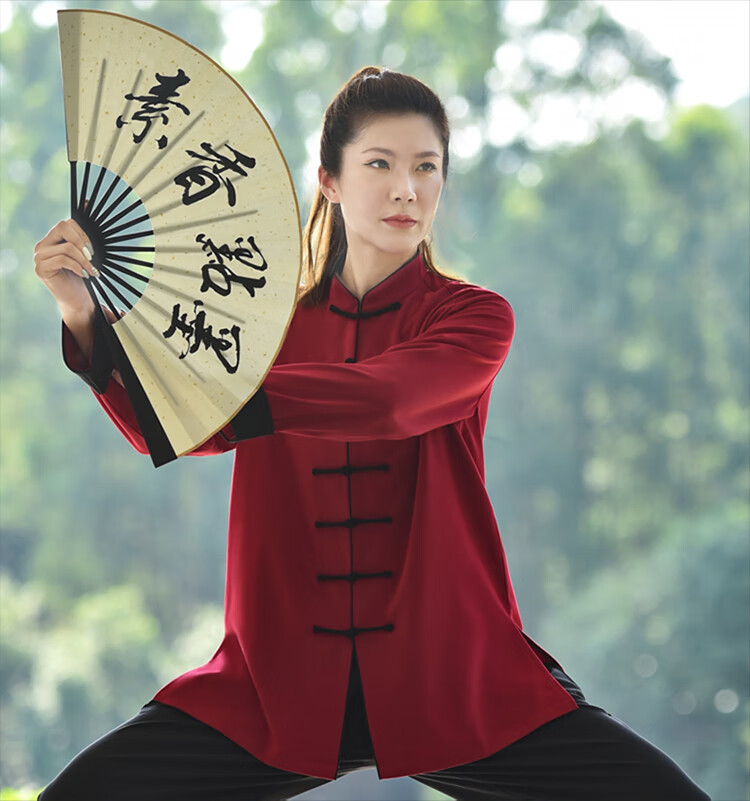 (现货速发)陈家沟太极服秋冬新款武术表演男女比赛太极拳中式服装中国