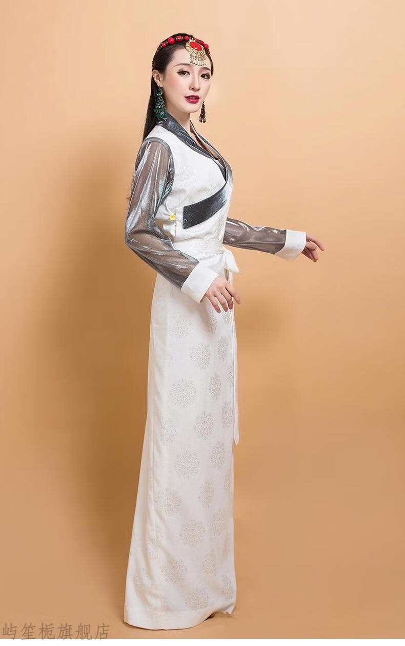 藏族服装女西藏服藏装新款博拉安多藏袍民族风拉萨服