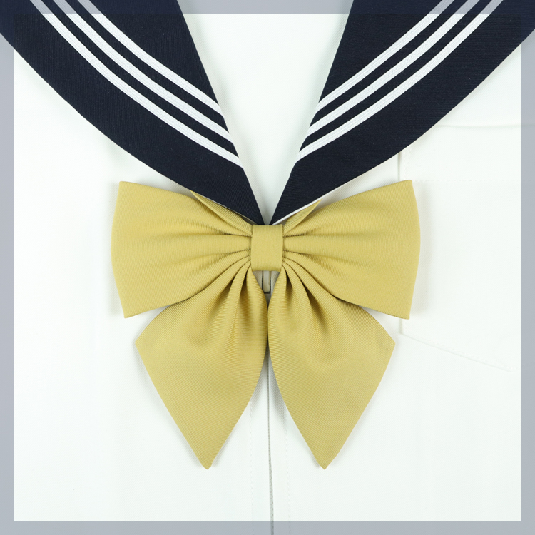 青花鱼 普通赤色羽根jk制服色领结日本学生校服领结多色可选 红色羽根