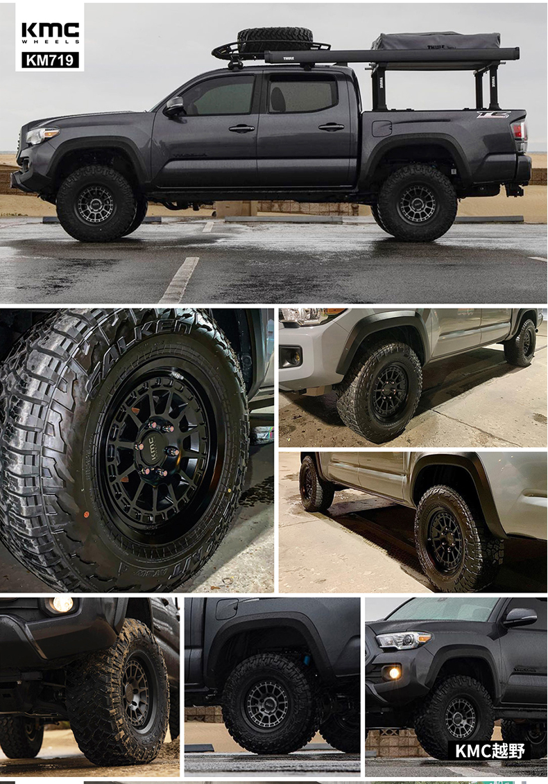 kmc越野轮毂bj80牧马人普拉多mux猛禽坦途lc100长城炮坦克300改装定制