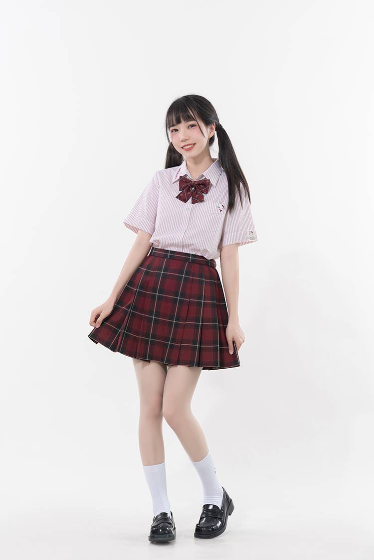 梗豆物语三丽鸥凯蒂猫联名甜美jk制服条纹衬衫凯蒂猫条纹衬衫m