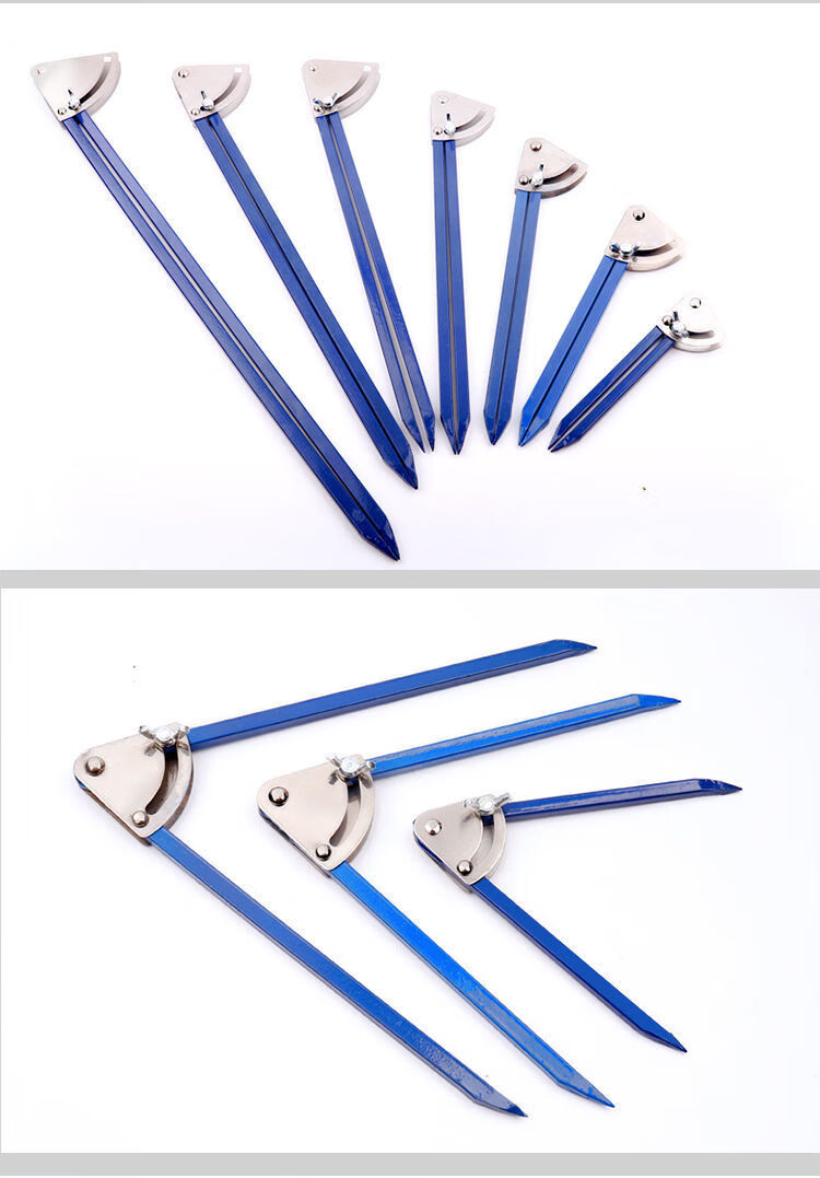 划规工业用钨钢合金铁圆规大号划归木工机械钳工划线器画规黑色10寸可