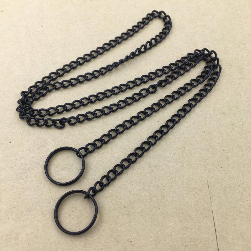 2线 铁链子科室门牌广告挂牌吊链海报挂链吊牌吊旗链条 10厘米两头配