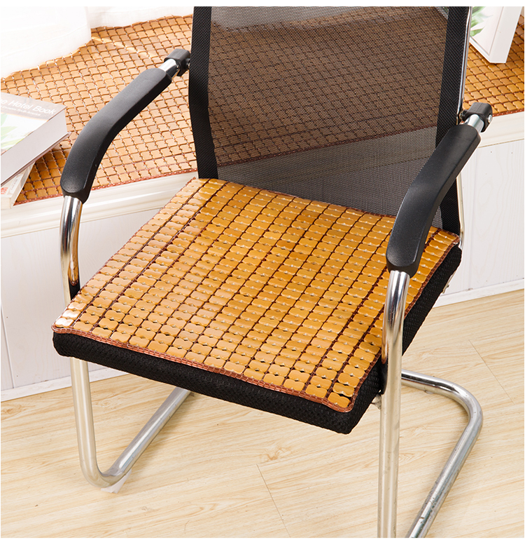 凉席坐垫夏天透气办公室椅子竹凉垫夏季电脑凳汽车冰垫麻将席座垫宽边