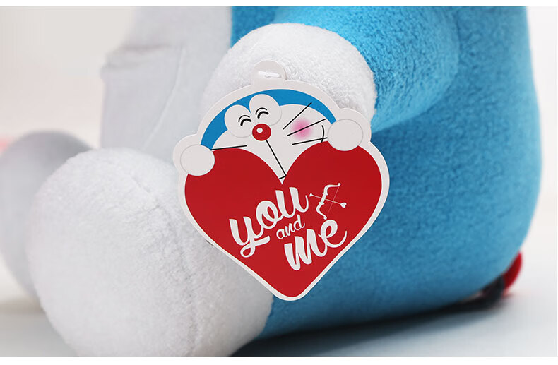 艾影授权哆啦a梦公仔爱心毛绒玩具抱睡公仔玩偶大号床上抱枕靠垫送