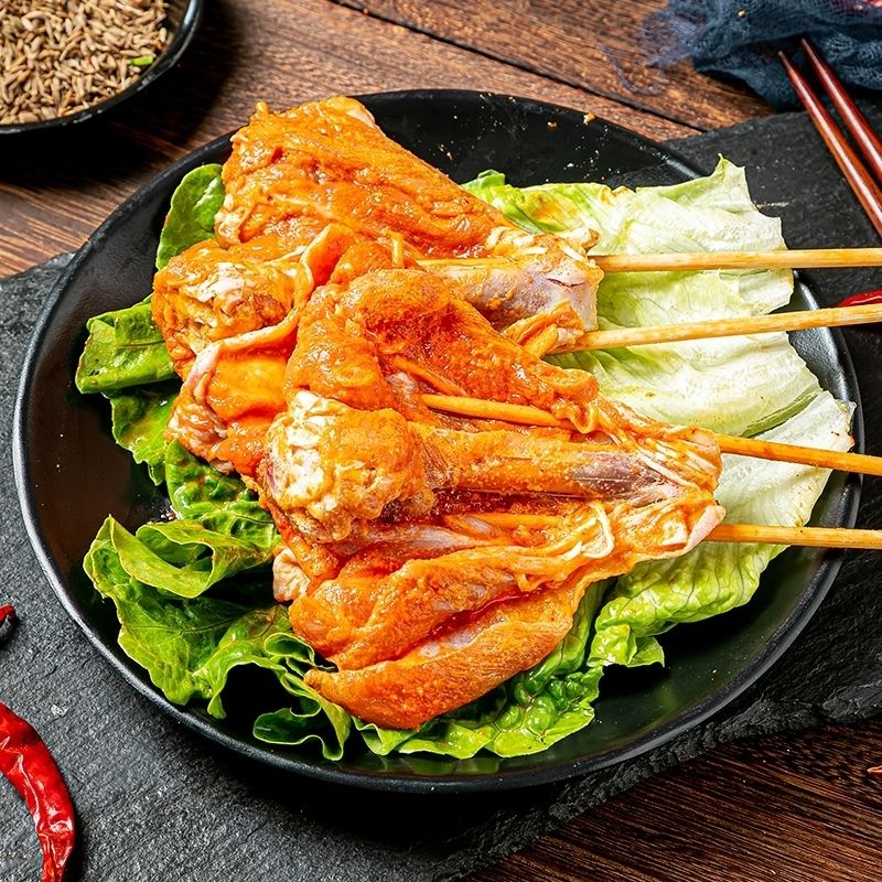 过师傅蝴蝶腿串湘西小串烤串户外烧烤调理腌制烤鸡腿1.