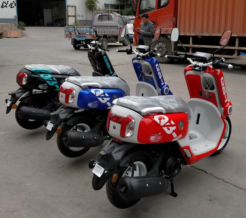 古思特时光机125cc踏板车国四电喷摩托车液晶仪表ied灯可上牌 黑色