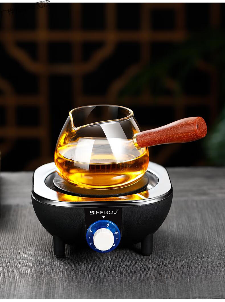 焱思泰煮茶壶小型日本进口侧把煮茶壶单壶小型迷你煮茶器玻璃耐热家用