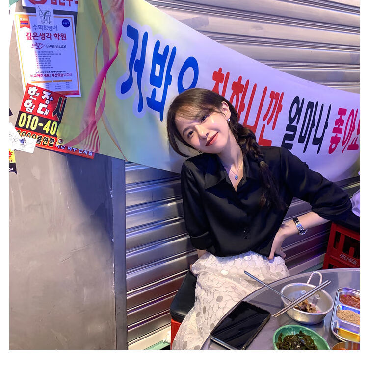 vzvk2022年春季夏设计感小众复古港味衬衫女时尚上衣春百搭洋气衬衣