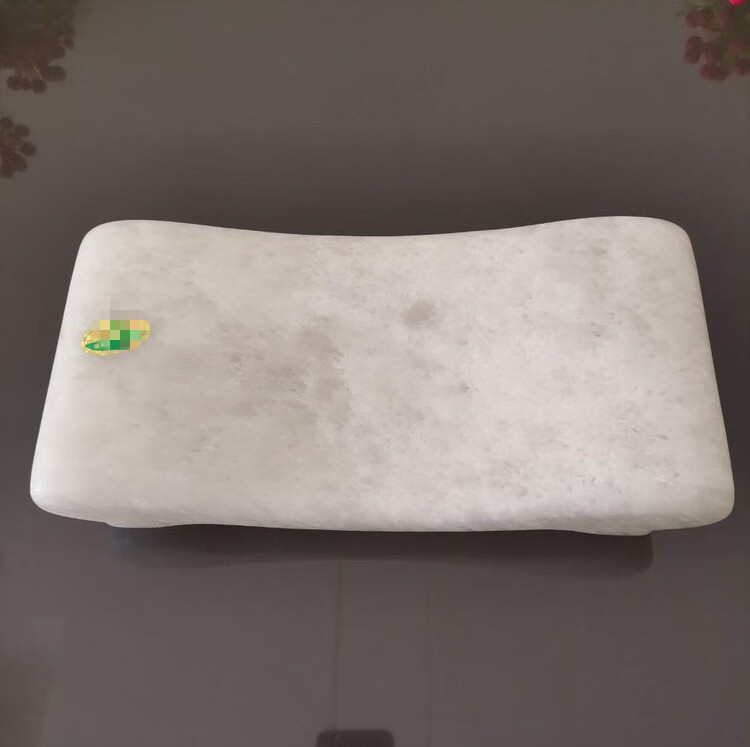石膏枕头应城颈椎保健枕天然寒水石安眠枕清火枕硬枕保健枕 大号(纸盒