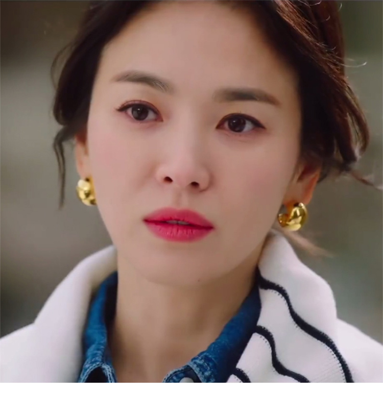 感宋慧乔同款耳环复古法式金色耳钉女乔妹耳饰2022年新款潮in送老婆