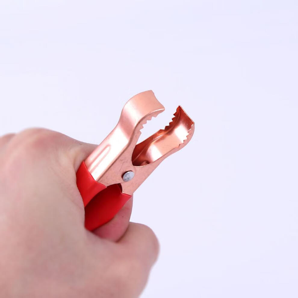 50a鳄鱼夹电瓶夹子电瓶卡子电瓶夹子纯铜电瓶搭线夹子鳄鱼夹导线汽车