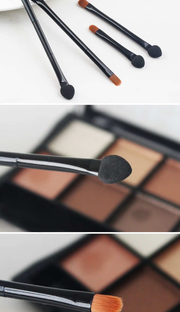 acare双头海绵眼影棒眼影刷迷你小号便携一支化妆刷套装初学者非一次