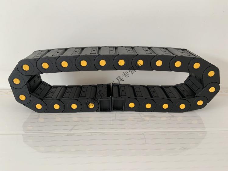 拖链机床塑料尼龙电缆线槽履带导向槽桥式耐磨雕刻机全封闭坦克链 内