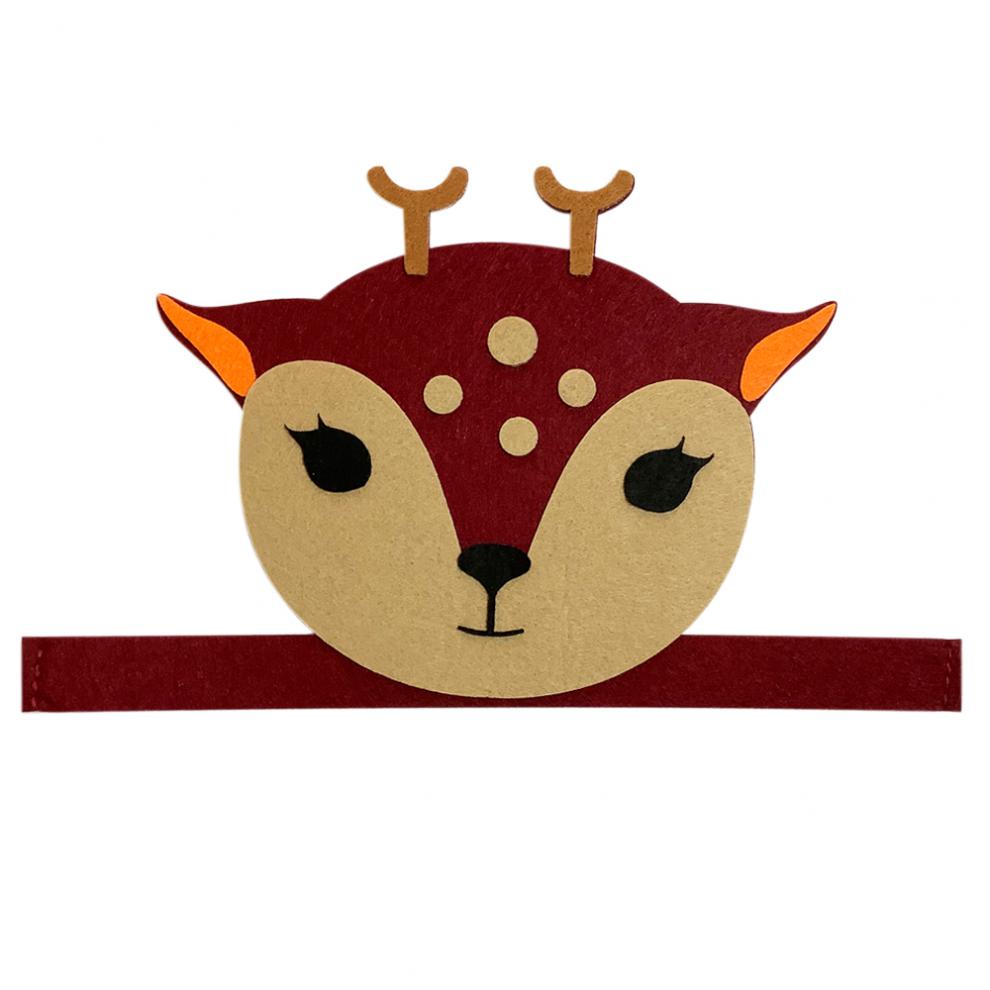 美思迪meisidi儿童卡通动物头饰表演道具兔子老虎鹿熊猫狐狸狮子狼讲