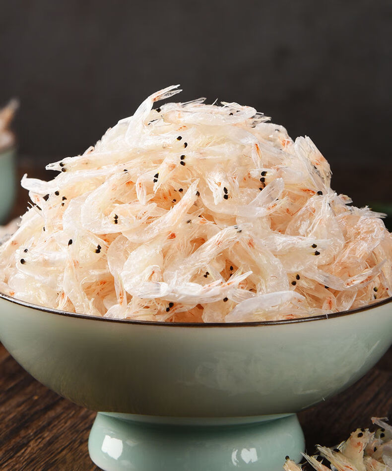 抖音岚海渔歌虾皮严选虾皮特无盐淡干新货生晒虾皮宝宝新鲜大虾皮淡干