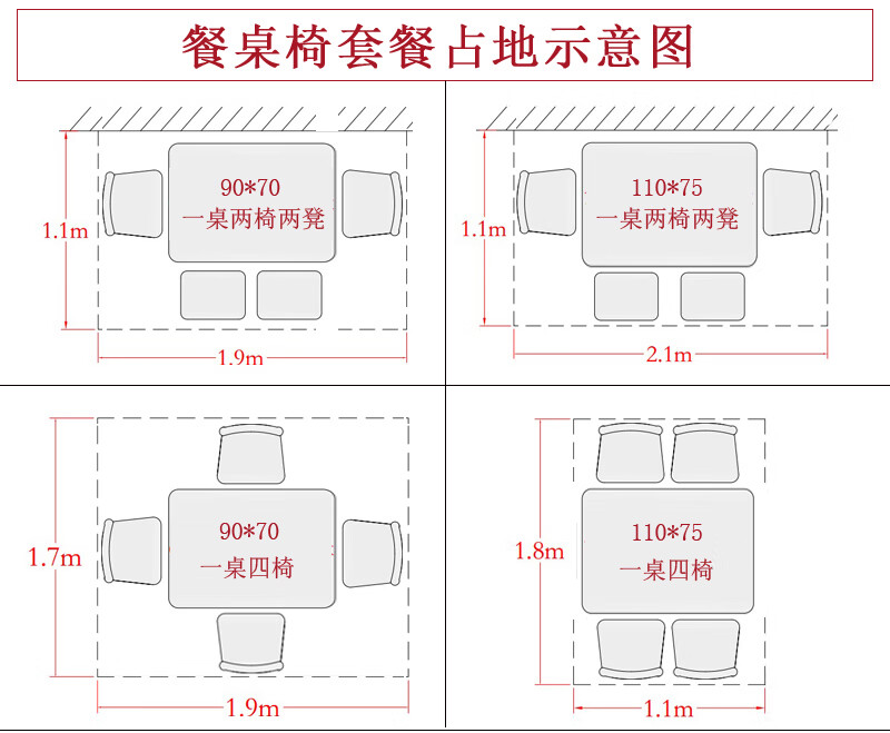 餐桌餐椅高度标准尺寸图片