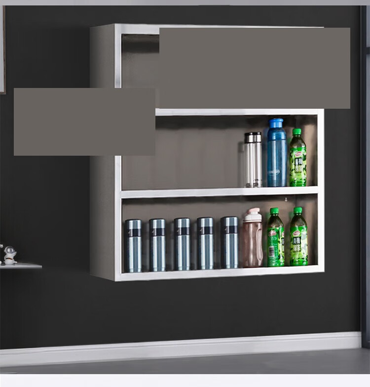 净也不锈钢员工水杯架壁挂式多层置物架多人杯子收纳架工厂车间茶杯柜