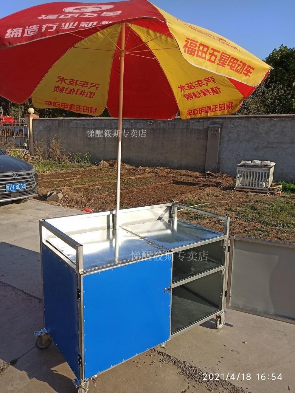摆地摊折叠货架服装台摆摊小推车可折叠超市花车地摊货架车户外移动