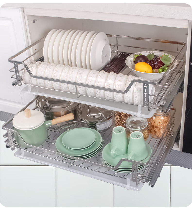 浅柜碗篮400以内深304不锈钢窄碗碟架600非标750800小