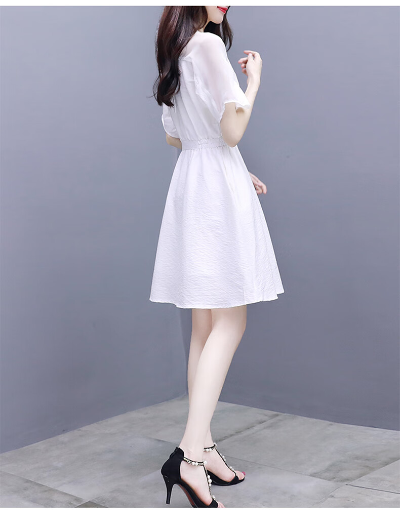 凯若琳连衣裙2021夏装新款夏季女装时尚气质韩版遮肚子显瘦女士小个子