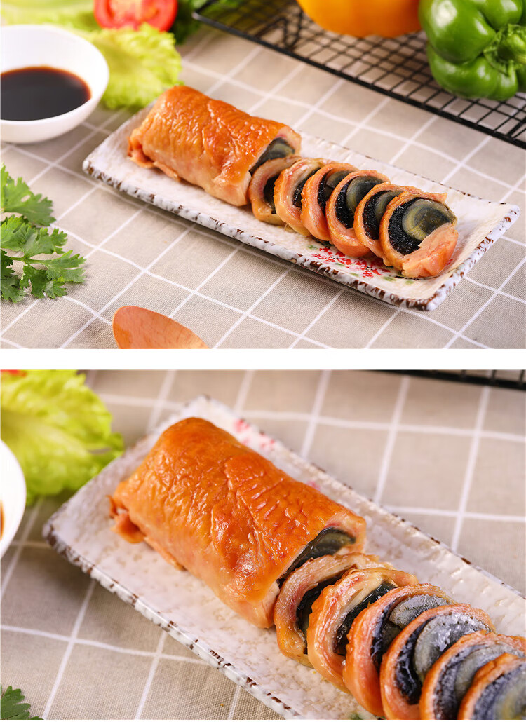 7折 闽南鸭皮卷 福建皮蛋卷 鲍鱼卷开袋即食 蛋黄鸭卷 冷盘熟食特色菜