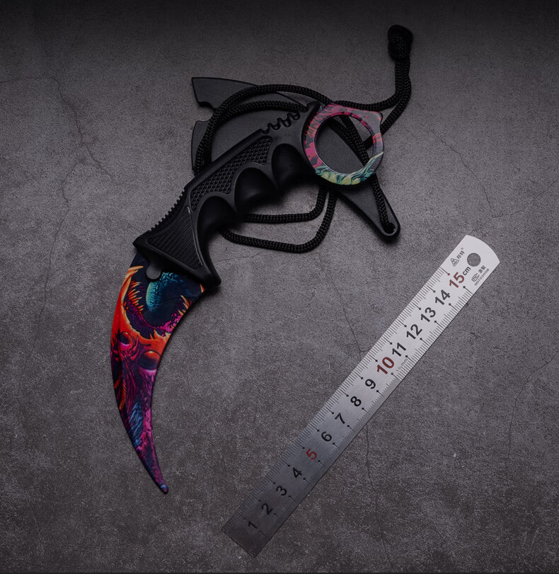 爪刀csgo周边爪子刀训练刀练习鹰爪刀未开刃耍刀玩具收藏道具手套男孩