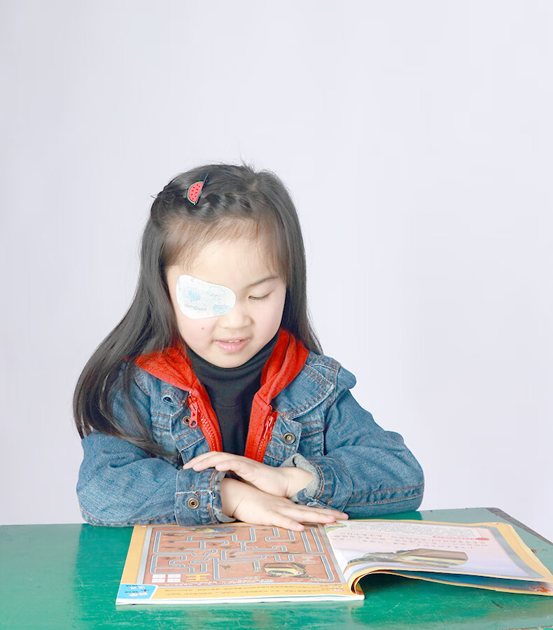 儿童弱视眼贴眼罩全遮盖眼贴单眼斜视训练卡通遮眼贴 独立包装全彩