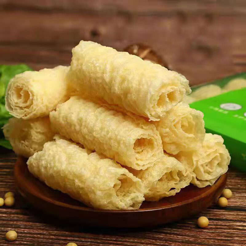 【京品优选】响铃卷豆皮卷油炸腐竹卷火锅麻辣烫食材炸脆响铃卷独立