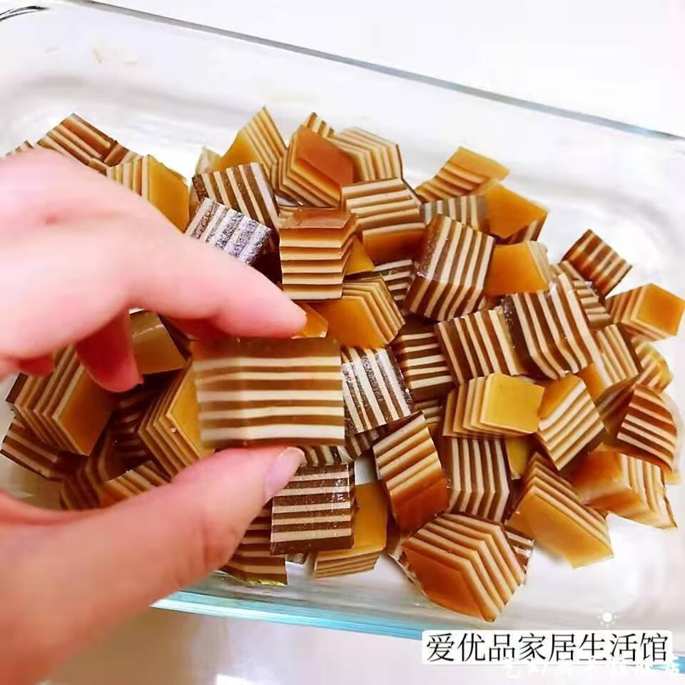 艺幻蒸糕模具玻璃马蹄糕模具蒸模透明玻璃耐高温蒸盘蒸盆长方形千层糕