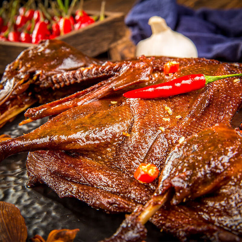 湘都 酱板鸭 湖南长沙 手撕鸭 酱板鸭 零食 优选酱板鸭308g【香辣】