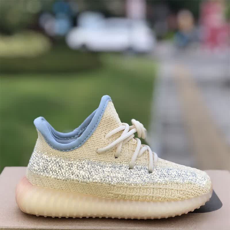 儿童椰子鞋350中大童麻布奶油真爆男女童老爹鞋运动童鞋 童鞋350/地球