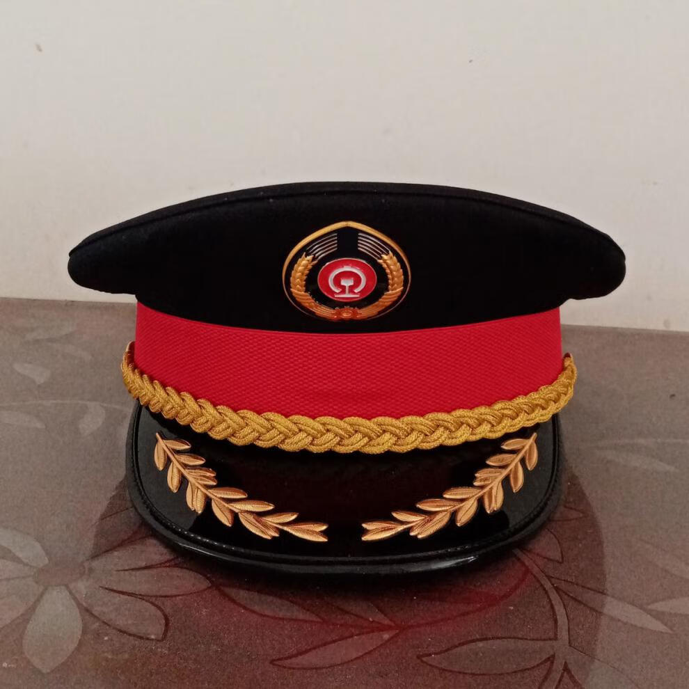 大檐帽陆2020新款铁路大盖帽列车员车长高铁动车乘务员夏网眼帽帽子大