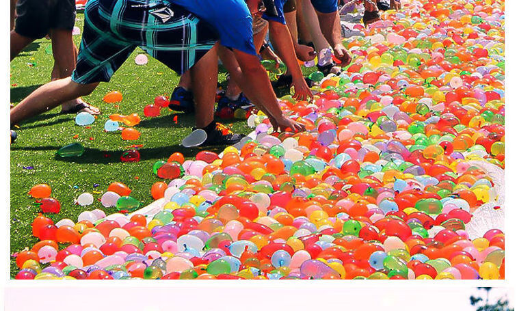 水汽球注水气球灌水打水仗水球快速水弹自动打结批发补充包玩具夏天 1