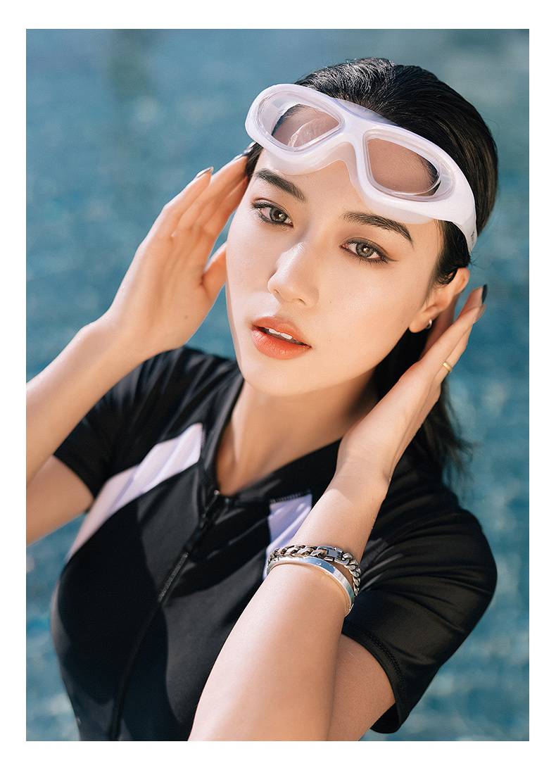 幼儿潜水镜泳镜防水防雾高清度数男女儿童潜水眼镜游泳装备泳帽套装