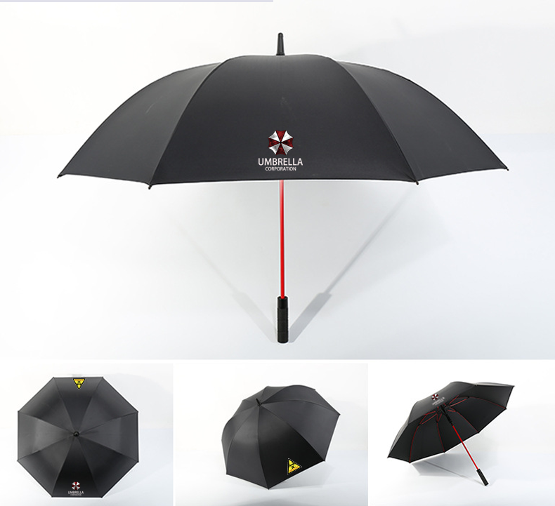 保护伞公司生化危机晴雨伞自动碳纤维个性遮太阳防晒大伞酒红色保护伞