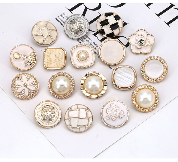 新款圆形纽扣扣子大衣睡衣毛呢百搭衣服男女儿童外套女装饰扣 14#款式