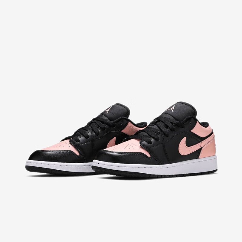 耐克nike air jordan 1 low aj1黑粉脚趾男女同款百搭防滑低帮休闲鞋
