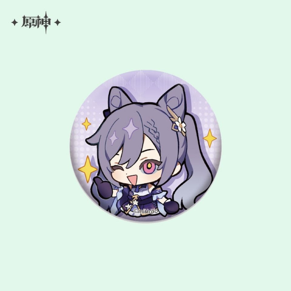 原神吧唧魈周边徽章动漫游戏温迪刻晴钟离阿贝多q版胸针定制 甘雨