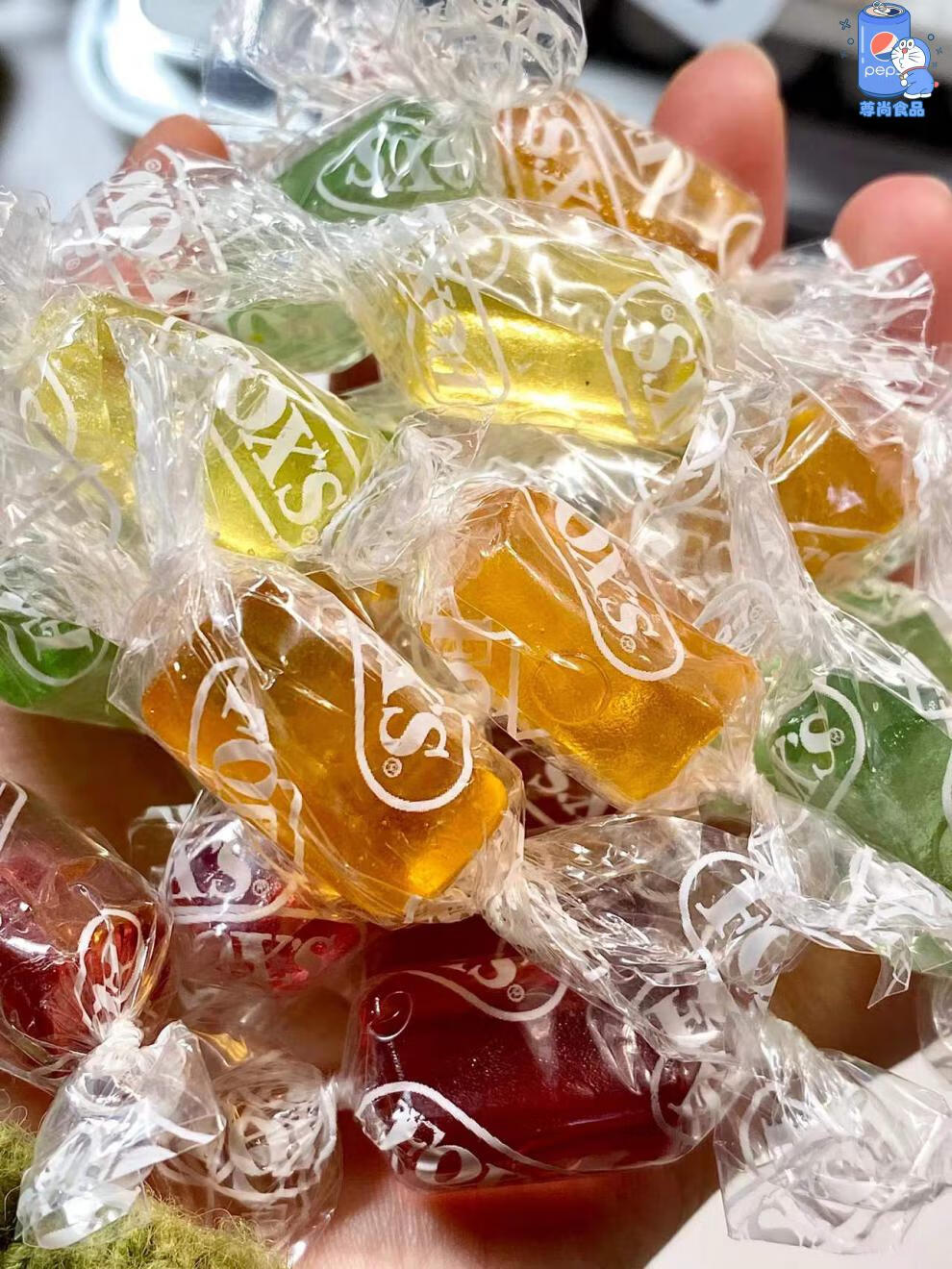 foxs四季茶水果糖袋装fox水晶糖硬糖果汁味糖多种口味透明糖印尼 杂梅