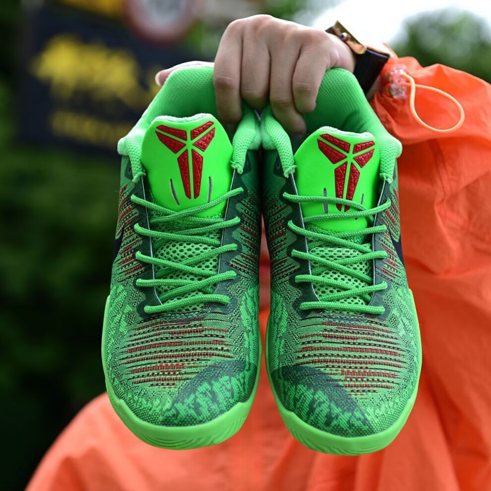 耐克官方舰店科比kobemambarage曼巴黑绿男子低帮休闲运动篮球鞋