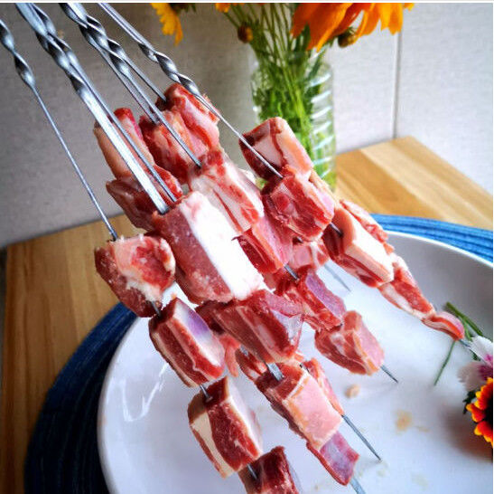 新鲜冷冻羊排10串烧烤食材串羊排小串肋排正宗原味带骨羔羊大排档400g