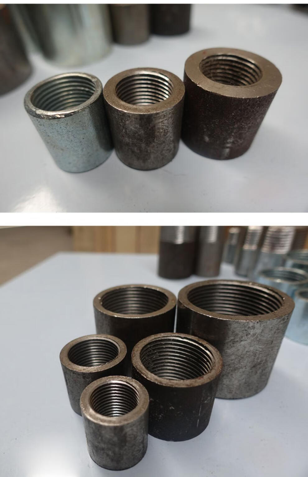 牛伙计 镀锌熟铁管内丝口直通直接头内牙可焊接内丝dn8-dn100加长加厚