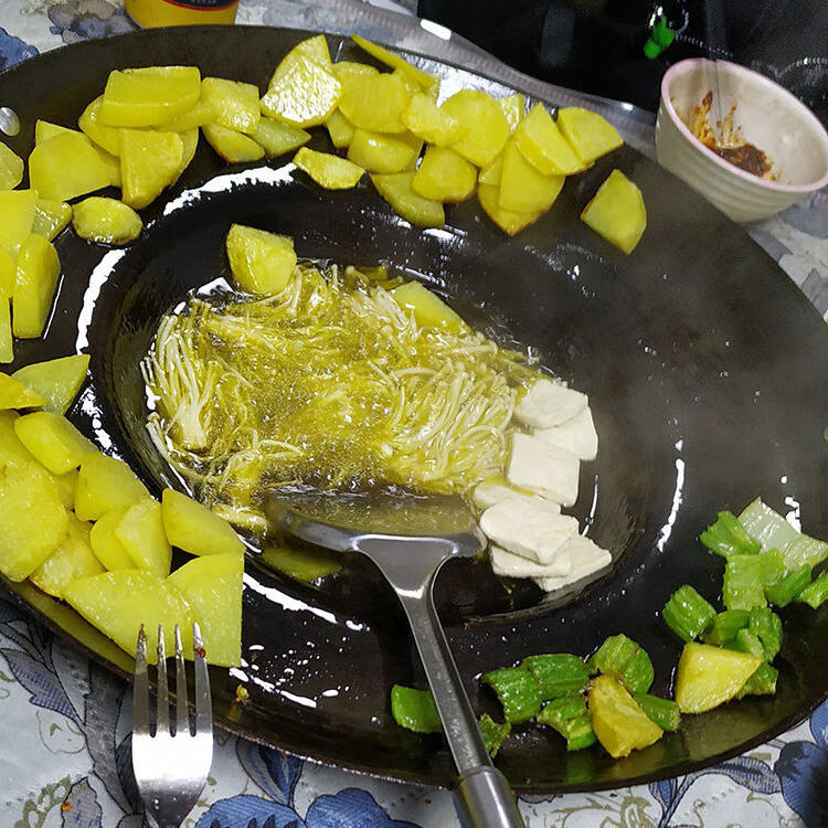 罗锅罗锅凹锅贵州烙锅罗锅家用商用电磁炉燃气涮烤一体不粘凹凸平底炸