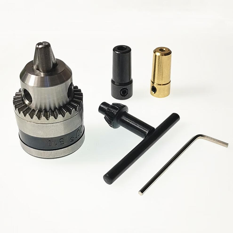 066mm微型自制小电钻夹头锥度型775555电机连接杆b10夹头100型角磨机
