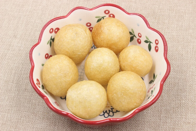 无锡清水油面筋麻辣烫火锅专用小面筋球1000g 清水油面筋可塞肉【图片