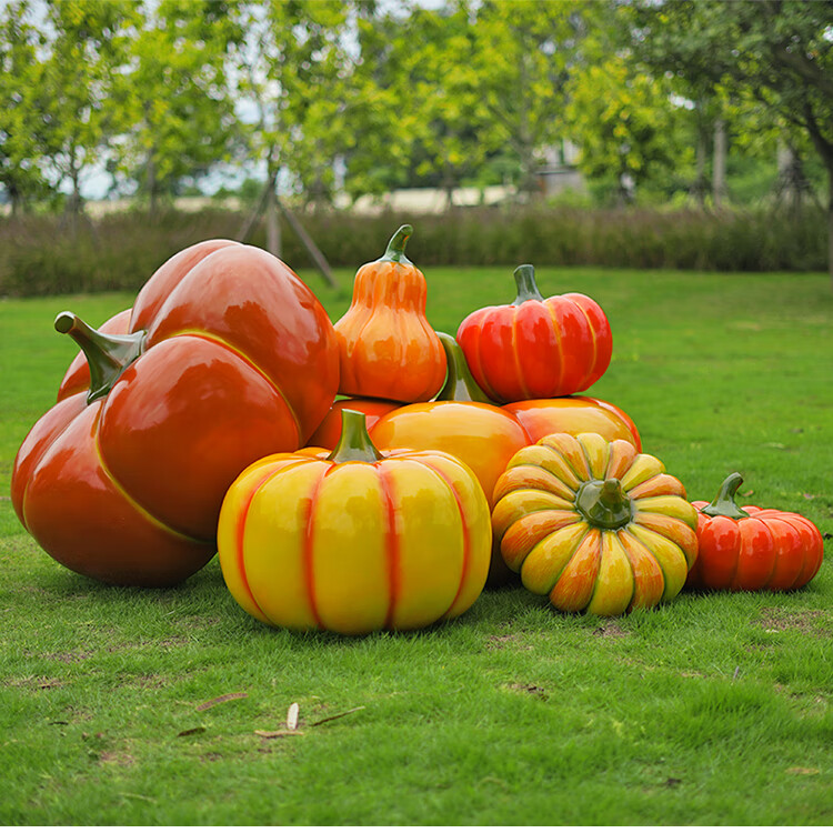 大型仿真水果蔬菜雕塑采摘园农场草莓造型农产品装饰南瓜摆件模型白