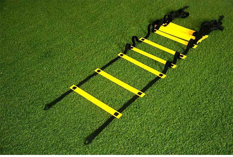 足球训练敏捷梯绳梯跳格梯云梯灵敏梯速度梯步伐训练梯子两用款4米10